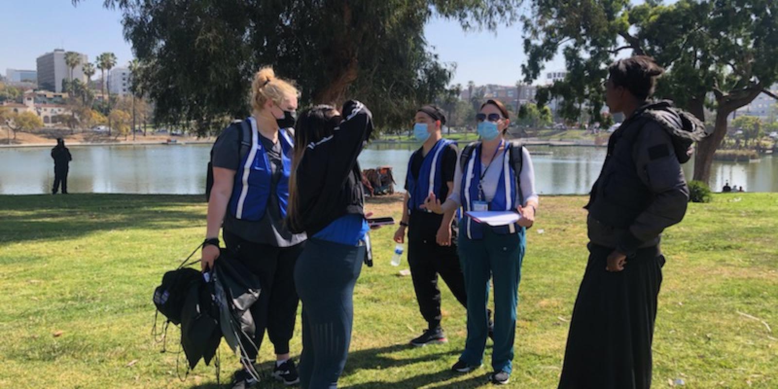 group at park
